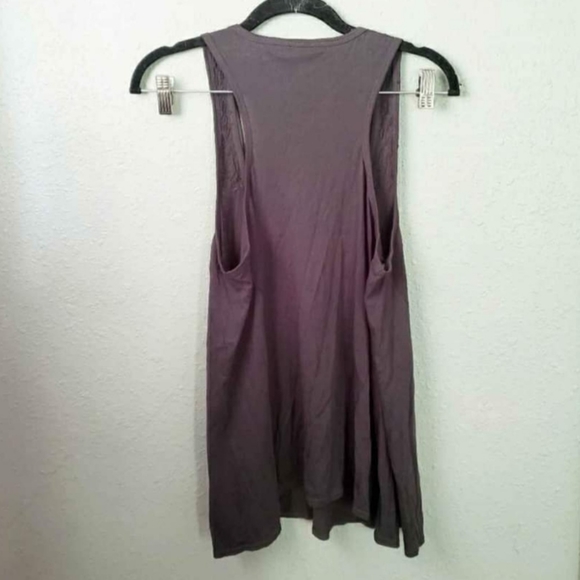 Fossil I Gray Flowy Tank Top Small Embellished - Picture 2 of 2